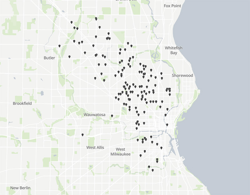 milwaukee homicide map 