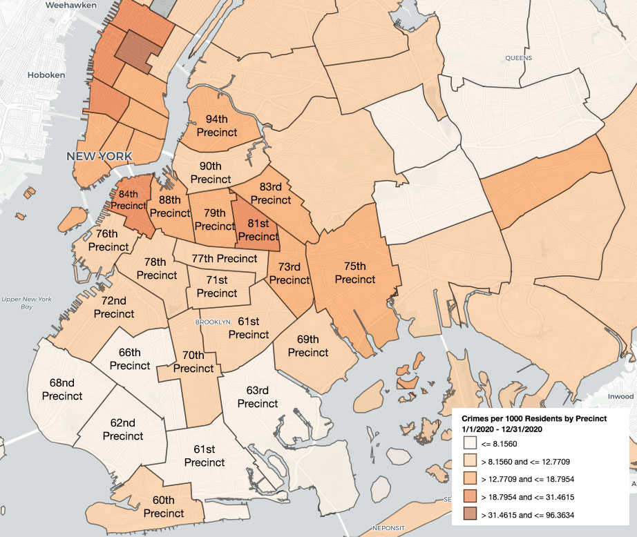 brooklyn crime map