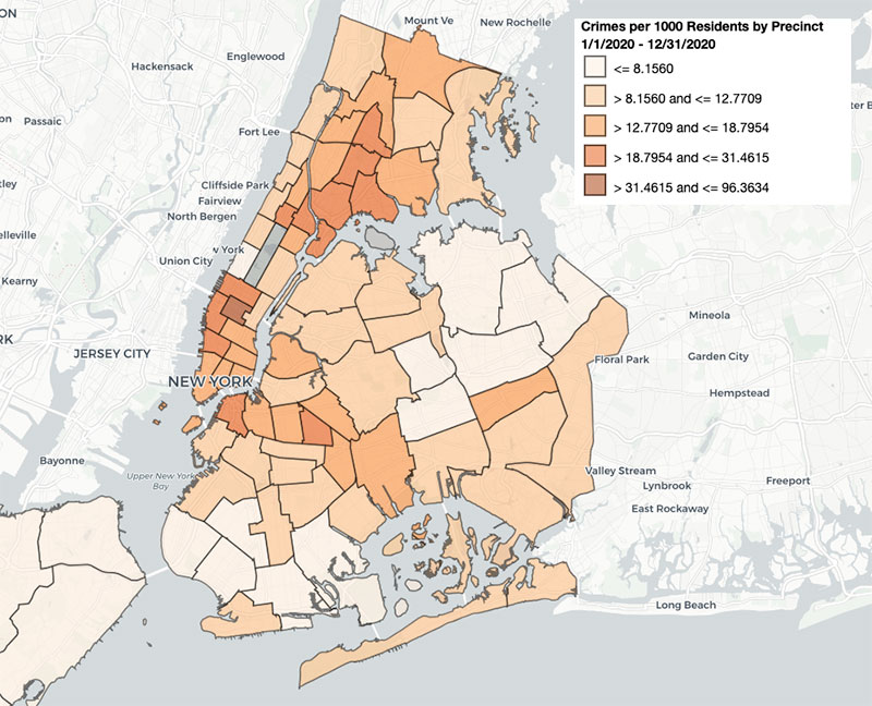 new york city crime map