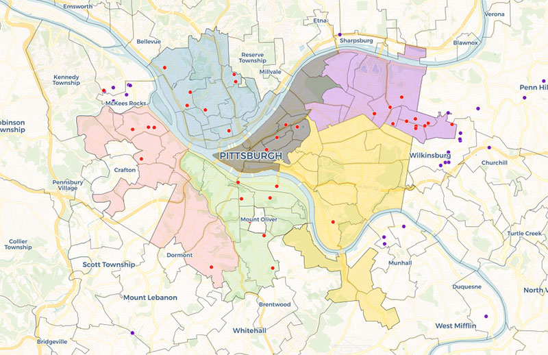 pittsburgh homicide map 2020