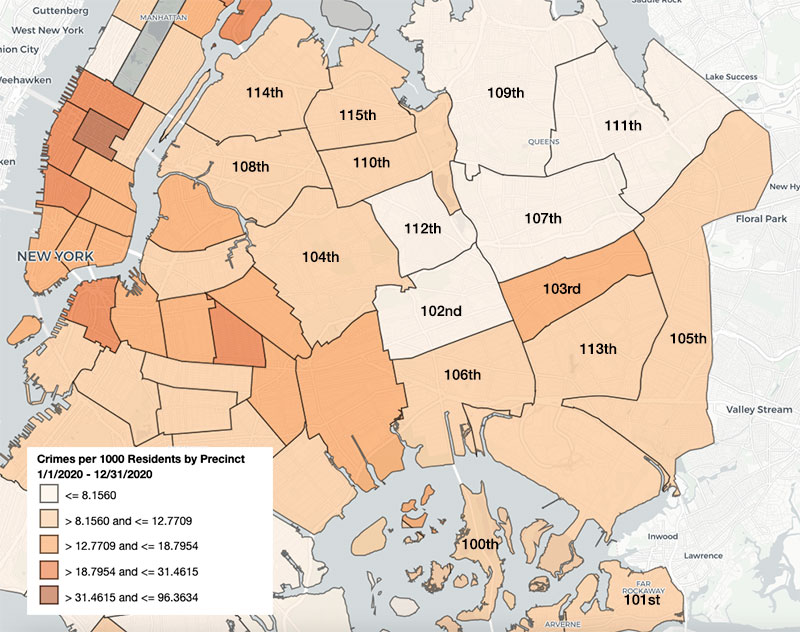 queens new york crime map