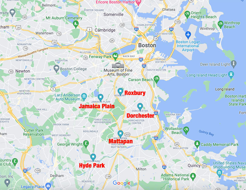 worst neighborhoods in boston