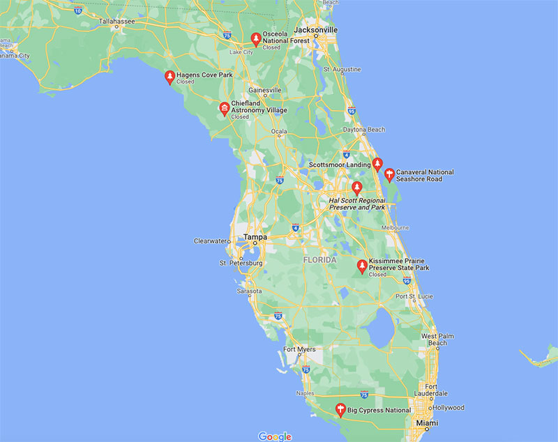 best places to see the northern lights in florida