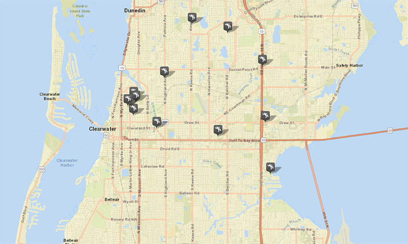 clearwater florida crime map