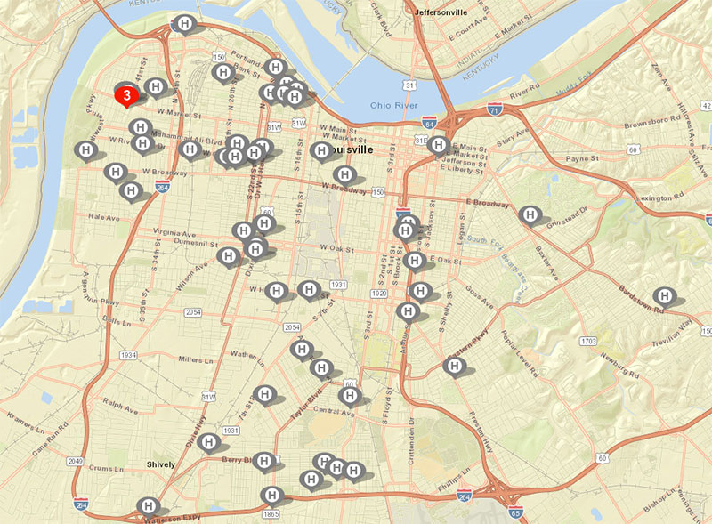 louisville kentucky crime map