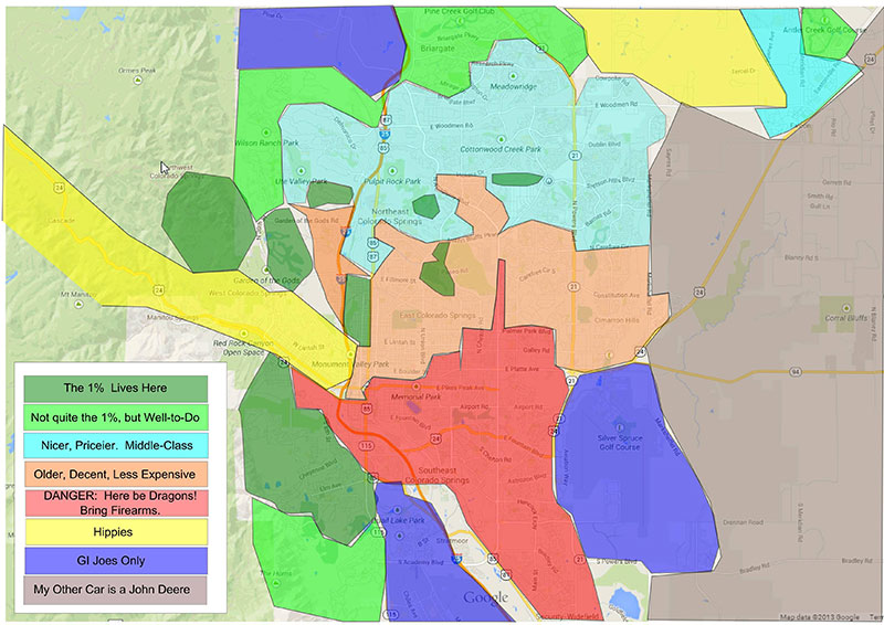 colorado springs neighborhood map