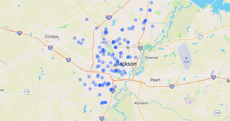 Is Jackson Mississippi Safe To Visit Crime Rates And Crime Stats   Jackson Mississippi Murder Map 768x404 