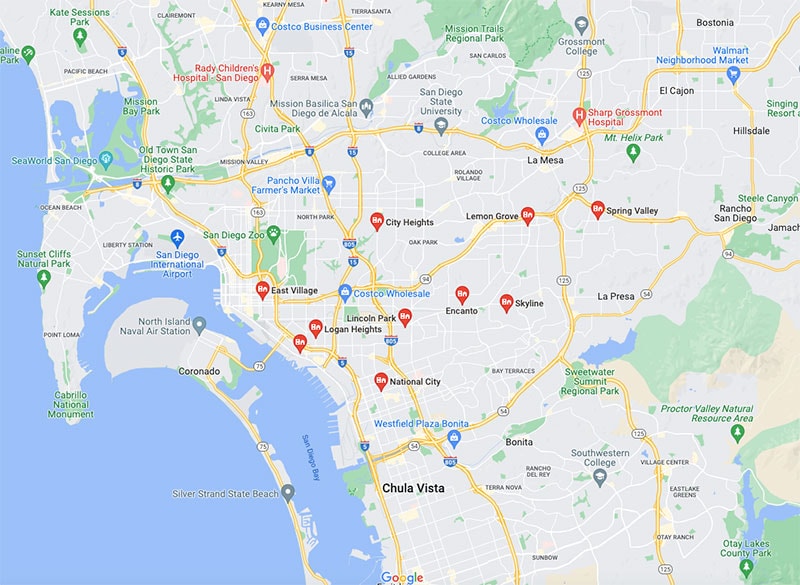 neighborhoods to avoid in San Diego