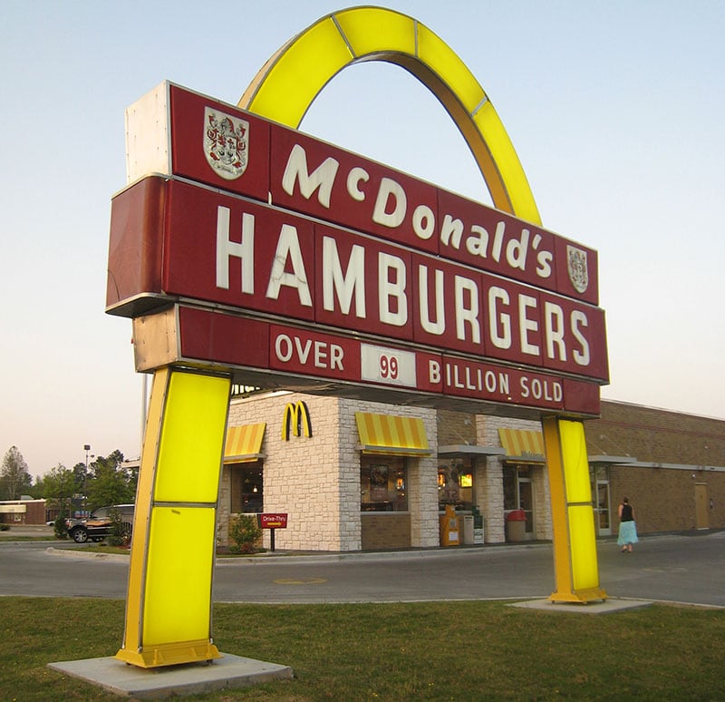 Historic Single Arch McDonald’s sign - Pine Bluff, AR