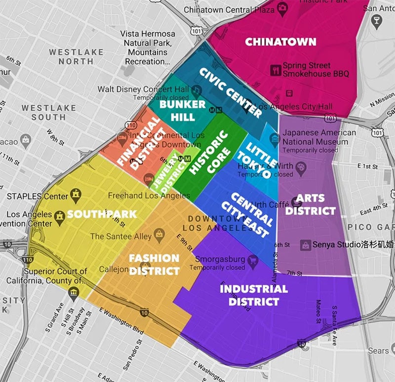 downtown la neighborhoods