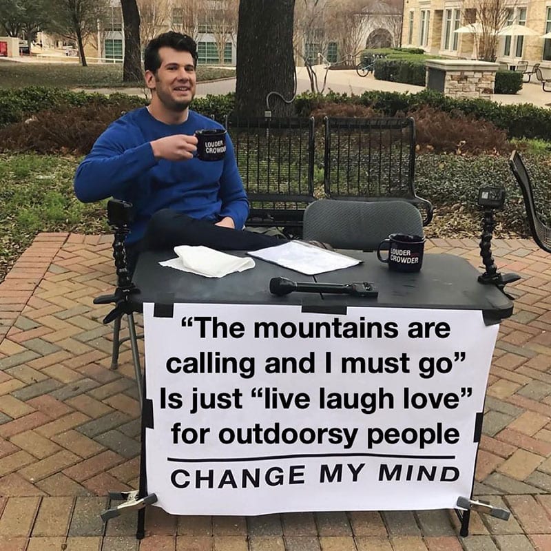 hiking memes
