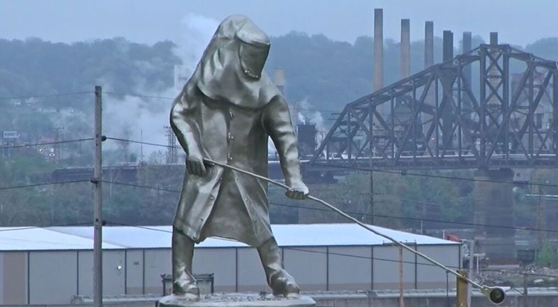 Steubenville Steelworker Statue,