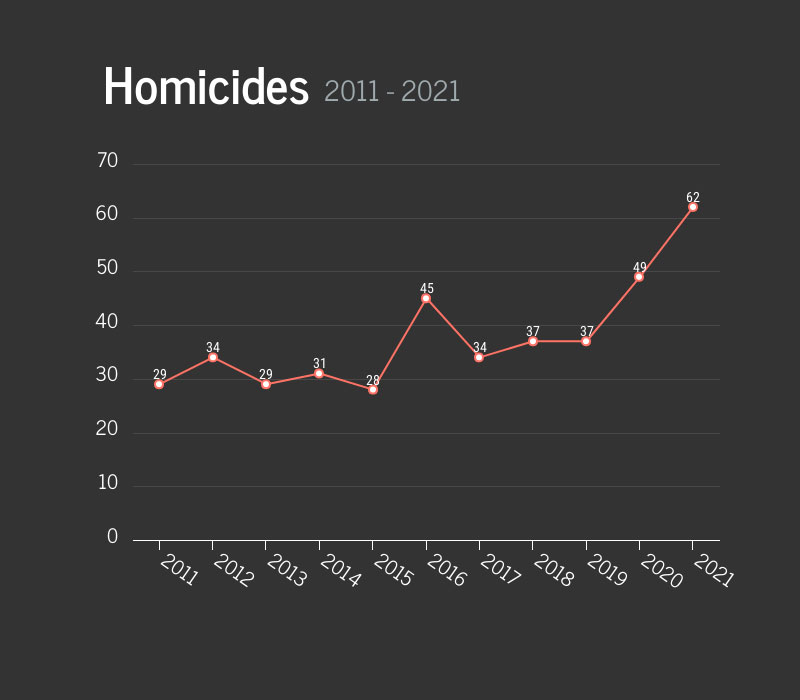 Homicides In Norfolk Graph
