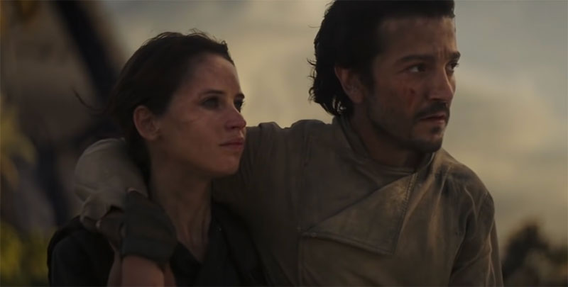 Jyn Erso and Cassian Andor